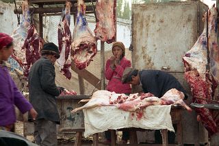 39 Kashgar Sunday Market 1993 Meat Market